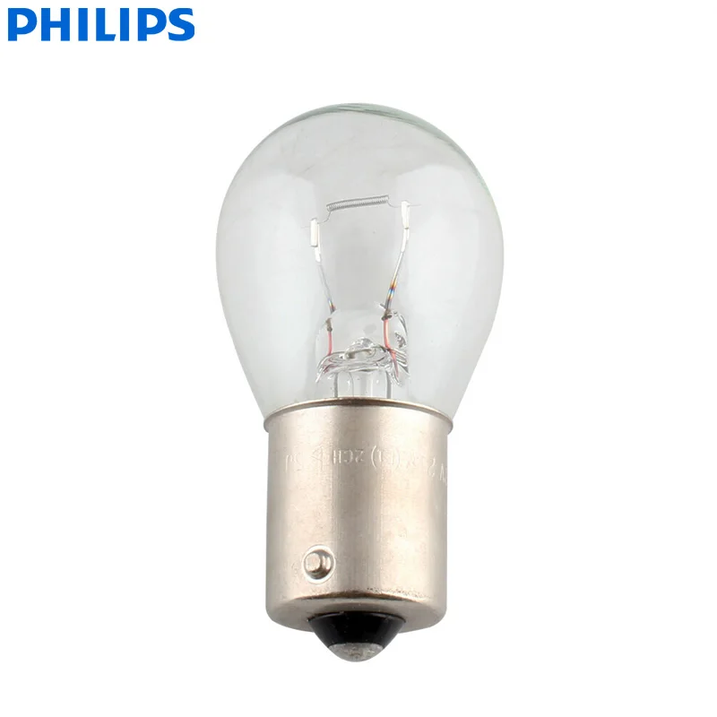 Philips Vision P21W S25 12498CP BA15s standardowy lampy sygnalizacyjne skrętu oryginalny żarówki przeciwmgielne światło cofania hurtowy 10 sztuk