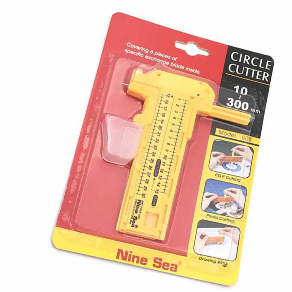 508 Circle Cutter Round Draw Compasses Knife Utility Knife Essential Sewing Tool 10-300