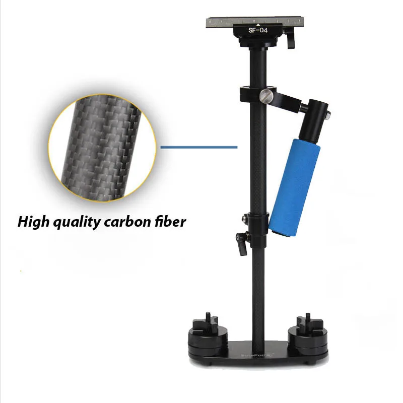 S40 40cm Professional Carbon Fiber Mini DSLR Video Camera DV Camcorder Stabilizer Steadycam Steadicam for Canon Sony Nikon GoPro