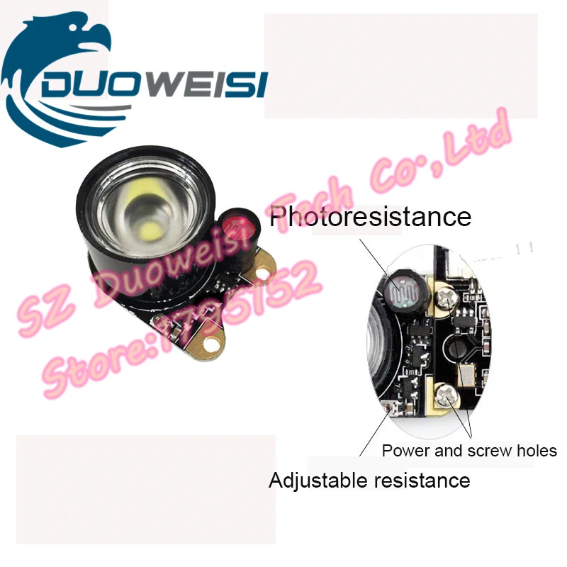 raspberry pi camera module Fill Light white light 1W high power fill light 1lot=2pcs