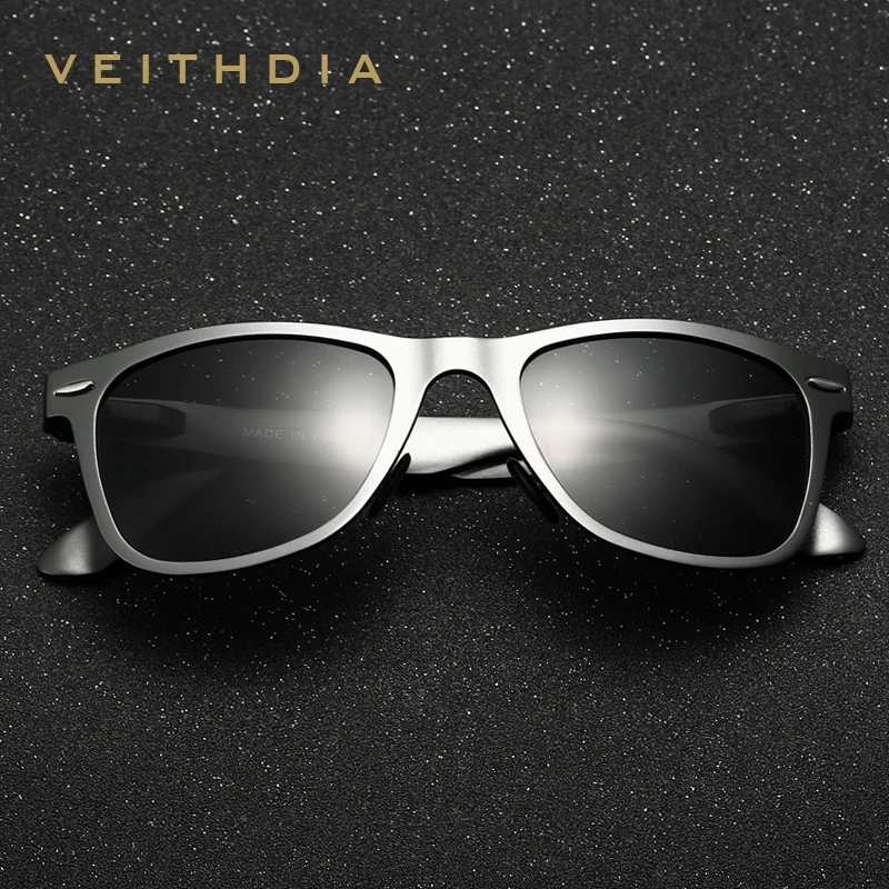 VEITHDIA-gafas de sol de aluminio y magnesio para hombre y mujer, lentes de sol con espejo, UV400, accesorios para hombre y mujer