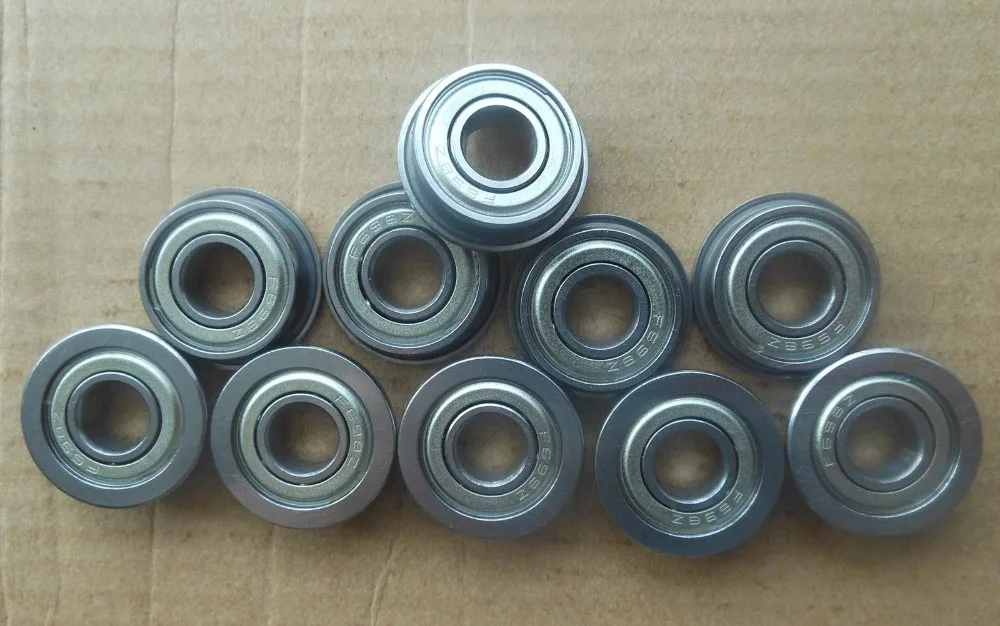 

10Pc FR8ZZ Shielded Model Flange Bearing 12.7 x 28.575 x 7.938mm 1/2x1 1/8x5/16"