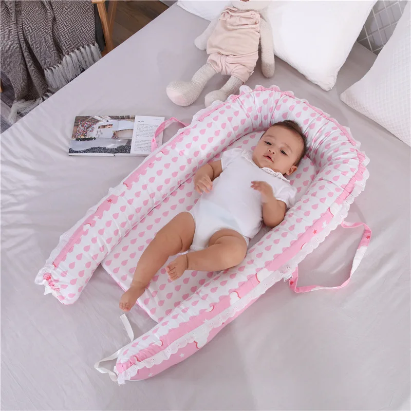 Baby Bionic Crib Bed Portable Washable Travel Bed Modeled After The Uterus For 0-1 Years Children Infant Kids Cotton Crib Cot