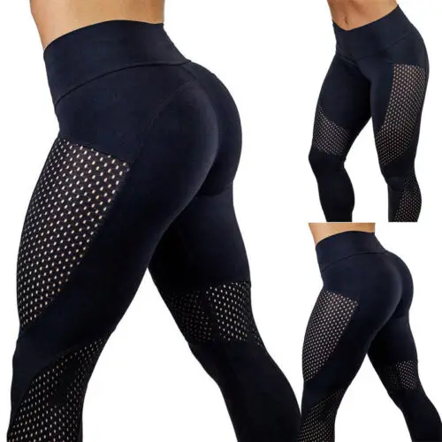 2019 w nowym stylu mody gorące kobiety elastyczny, wysoki stan spodenki do ćwiczeń fitness sport Patchwork legginsy do biegania