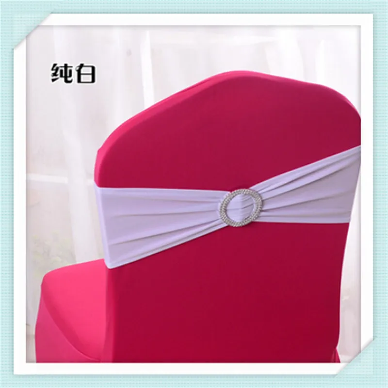 

FEDEX FREE POSTAGE 100 X Lycra Bands For Chair Cover Spandex Chair Bands for Wedding Chair Cover Sash Bands--BEST QUALITY CR-56