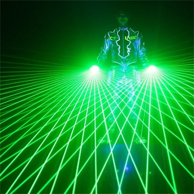 Hot Sale Stage Show Laser Accessories Green Laser Man Show Gloves with 4pcs Lasers Cool in Party Dance DJ Club