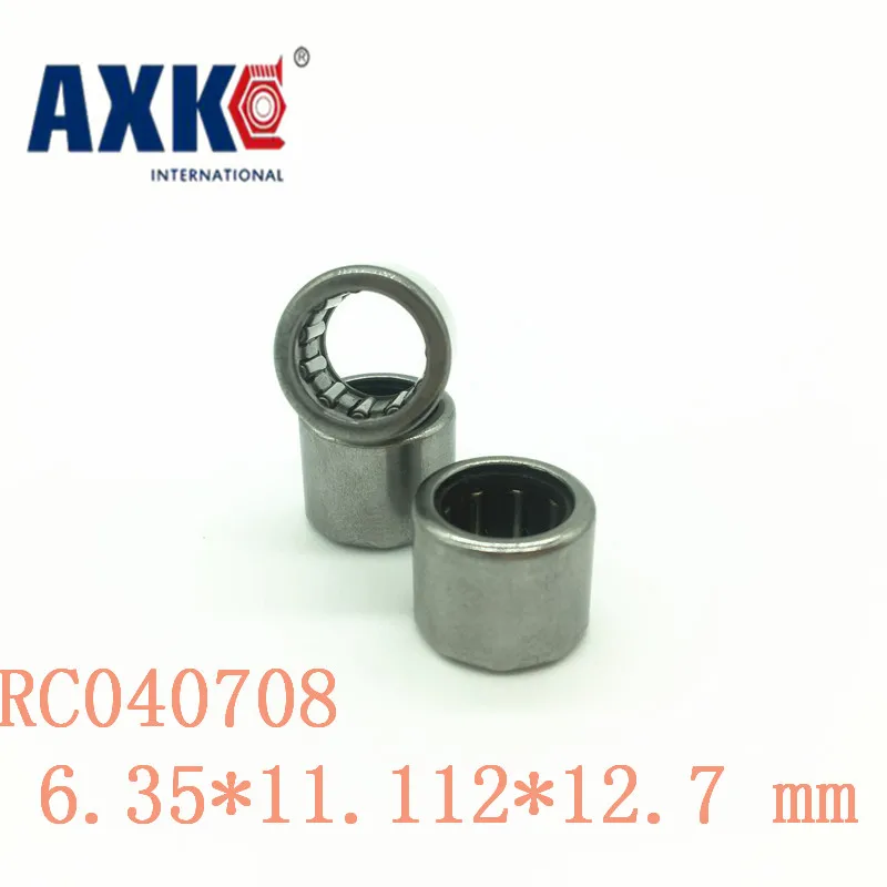 AXK RC040708 Inch Size One Way Drawn Cup Needle Bearing 6.35*11.112*12.7 mm ( 2 Pcs ) Cam Clutches RC 040708 Back Stops Bearings