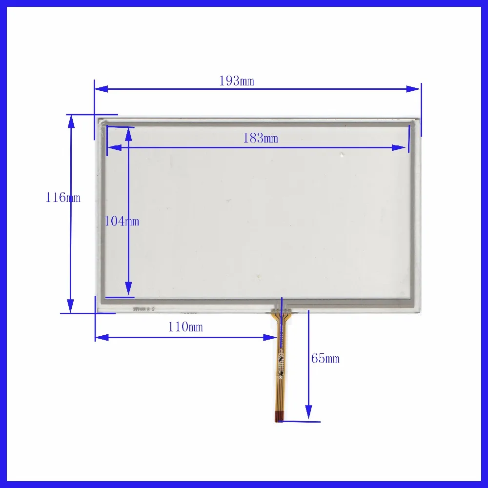 

XWT485 8inch 4 lins Touch Screen For GPS CAR 193mm*117mm sensor glass this's compatible Freeshipping 193*117