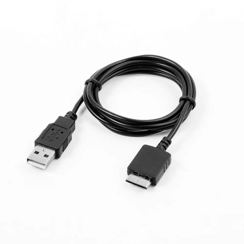 USB PC شاحن + مزامنة بيانات كابل الحبل الرصاص لسوني MP3 NWZ-E474 BLK NWZ-E474RED