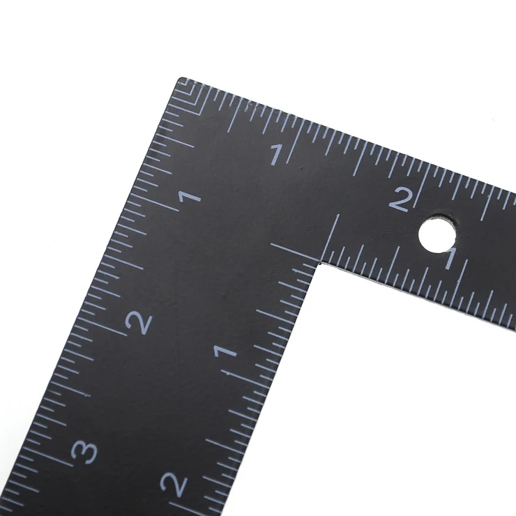 [wamami] Right Angle Ruler Black Steel Ruler 300mm*200mm For Leathercraft/Woodworking