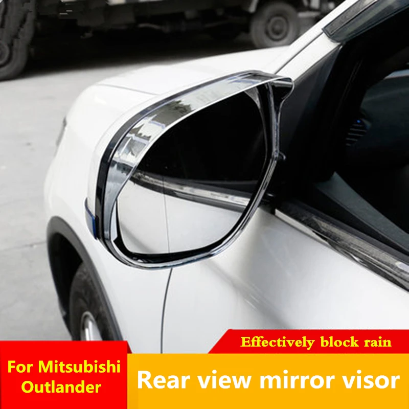 For Mitsubishi Outlander 2013 2014 2015 2016 2017 2018 2020 Car Rear view mirror cover Rainshield visor Rain Eyebrow Rainproof