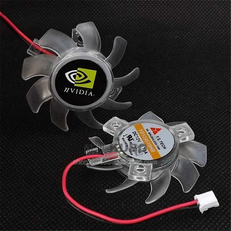 

The Original Y.S.TECH YD124510HB 46MM Diameter 26mm Pitch 12V 0.13A For GT430 GT520 610 620 Fan Blade 2PIN