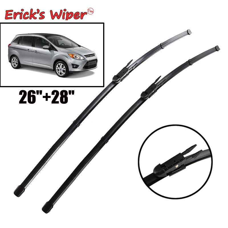 Erick's Wiper LHD Front Wiper Blades For Ford C-Max Grand C-Max 2010 - 2023 Windshield Windscreen Window Rain Brushes 28