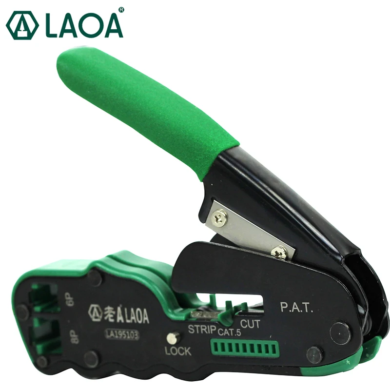 

LAOA 6P/8P Network Pliers Networking Tools Portable Multifunctional Cable Wire Stripper Crimping Pliers Terminal Tool Gift Box