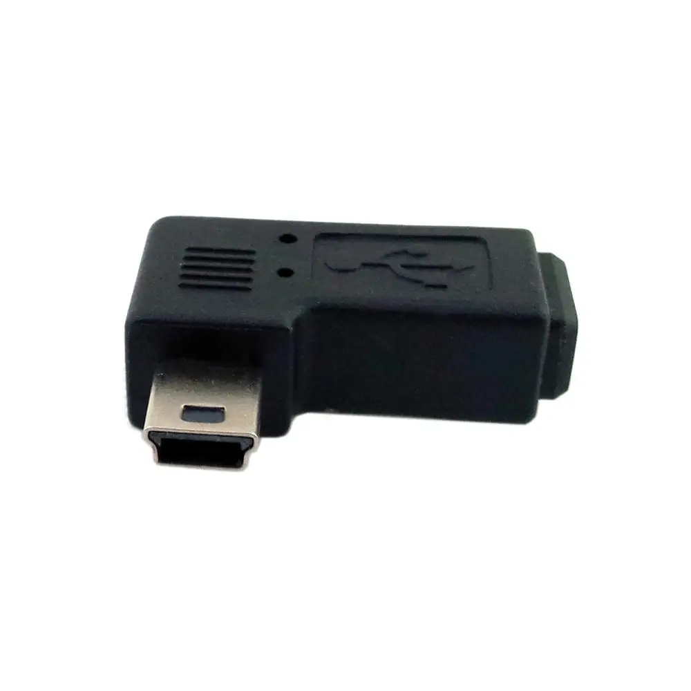 Mini USB elbow male to female 90 degree adapter Left and right angle Mini USB 5pin Extended adapter