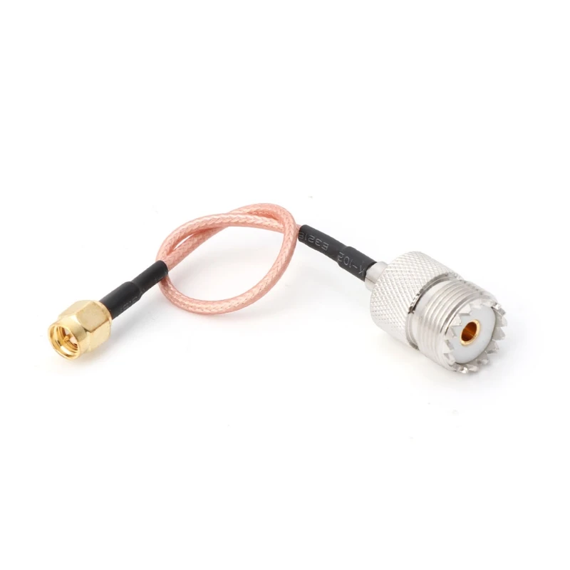 RG316 Cable Jumper Pigtail UHF SO239 Female PL259 to SMA Male Plug Crimp Adapter