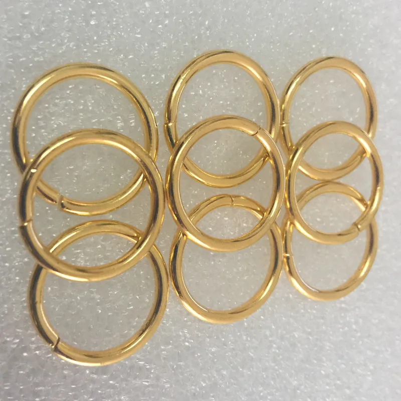 100pcs/Lot Inside Diameter 15MM Metal O Rings O Ring Gold/Silver Tone Webbing Buckles Connect Strapping Belt Handbag Bags