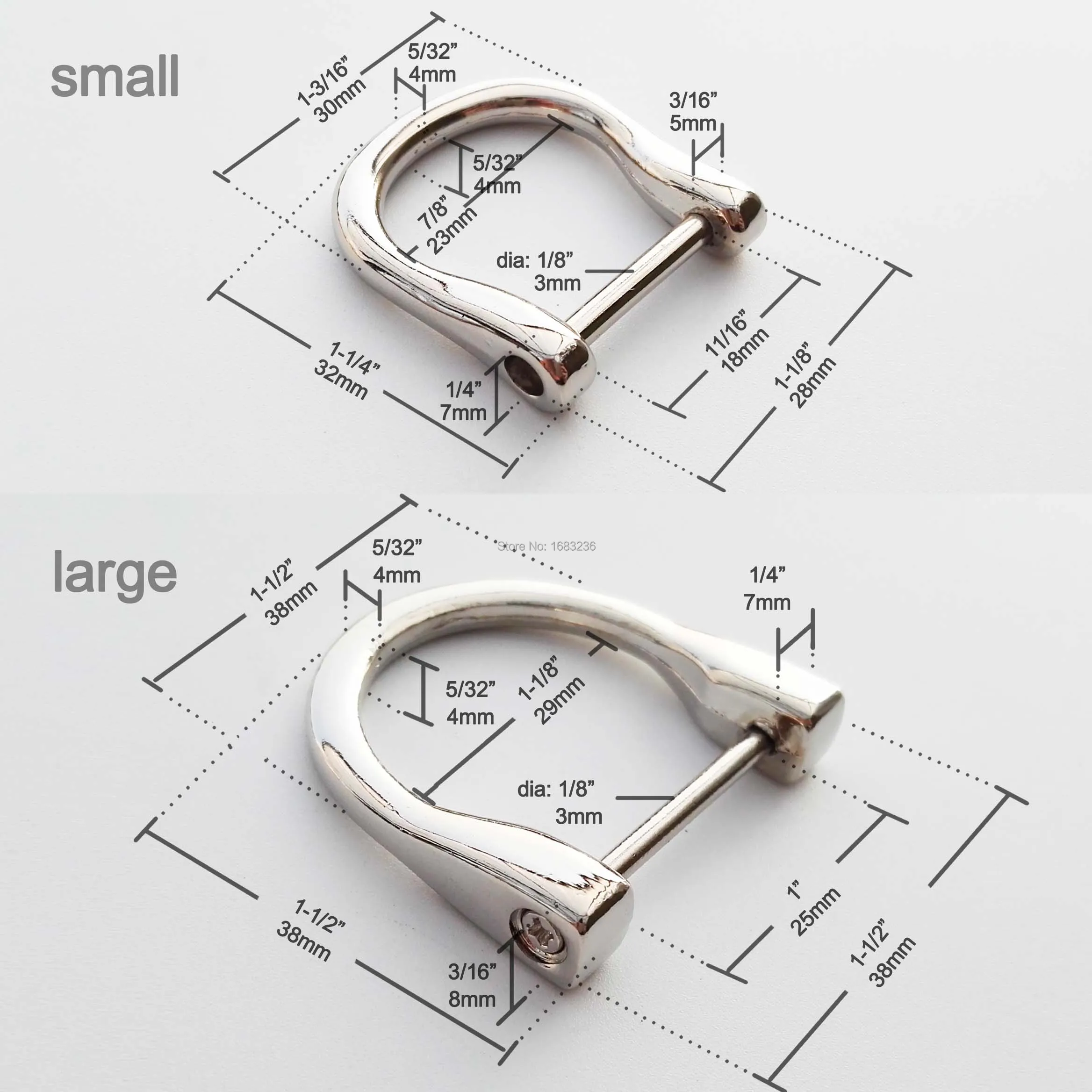 HZYUEGOU Leder Handtaschen-Rucksackgurt D-Ring Rechteckiger Dreifach-Gleitverstellbarer Rollenstift-Schnallen-Schieber Schnappverschluss Auslöseclip – Detail 1
