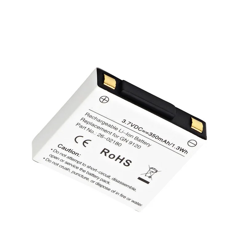 

3.7V Battery for Jabra GN9120 GN9125 Headset Li-Ion Lithium Rechargeable Accumulator Replacement 2901-249 14151-01 26-02180