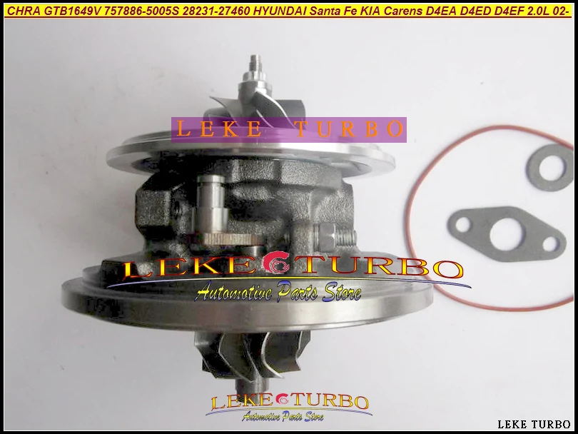 Free Ship Turbo Cartridge CHRA GTB1649 757886 757886-5003S 28231-27400 For HYUNDAI Tucson Sonata Santa Fe KIA Magentis D4EA 2.0L