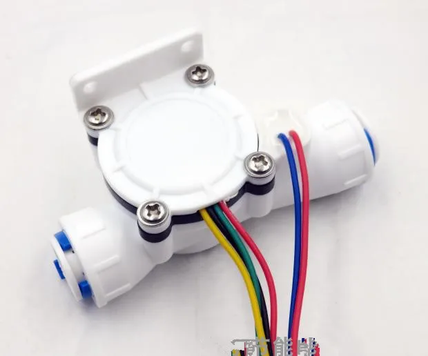 TDS & NTC Water Flow Sensor Temperature Conductivity Sensor Hall Flow Sensor Meter 6 Wires