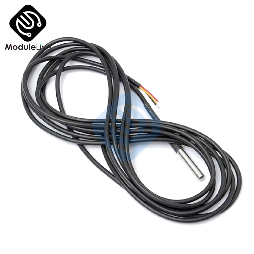 3M DS18B20 DS18S20 Digital Thermal Probe Sensor Waterproof DC 3V 5V for Arduino
