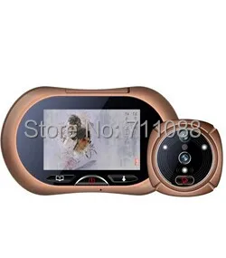 Digital smart peephole door viewer 0.3MP camera photo&video recording 3.7 TFT LCD touch screen with two modes LT-SH-2wg