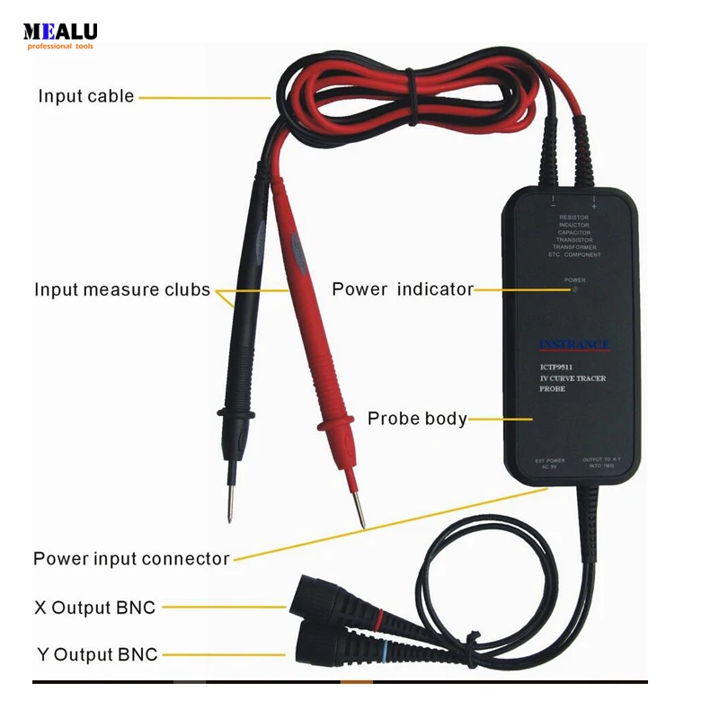 ICTP9511 IV Curve Tracer Probe is Usually or High Voltage Differential Probe Kit for Digital Smart Oscilloscope current probe