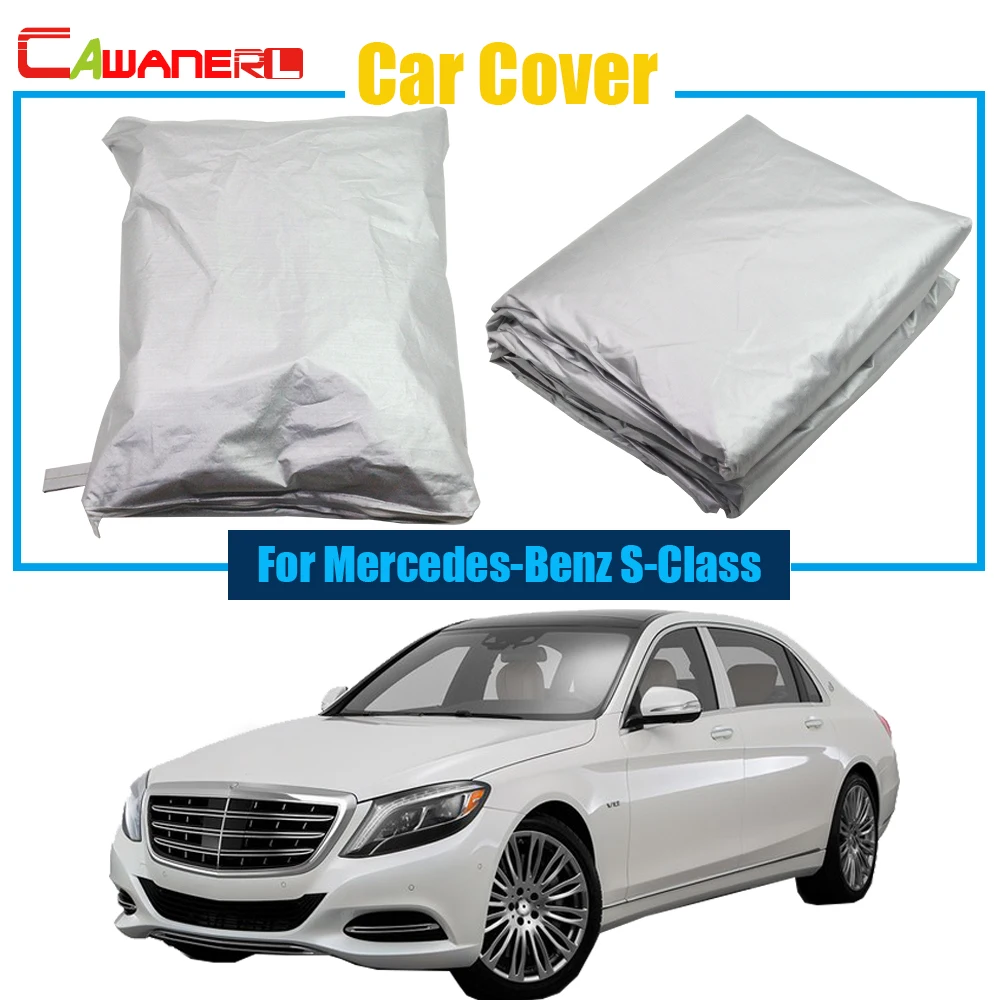 

Cawanerl Car-Cover Car Cover Sun Shade Sun Shield Rain Snow Sun Resistant Cover Anti-UV For Mercedes-Benz S S-Class