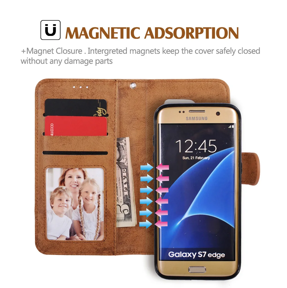 LANCASE-funda con tapa magnética para Samsung Galaxy S21, carcasa de piel sintética para Samsung S22 Ultra S9 Plus S10 S10 PLUS Note 10