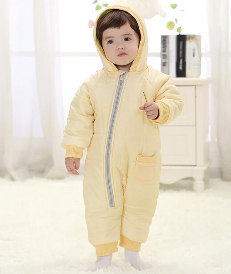 9-24Months Baby Winter Clothes Girl Boy Romper Warm Baby Winter Jumpsuit Skiing Outerwear Clothing Colorful Snowsuit