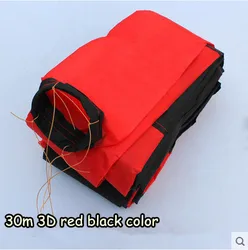 Outdoor Fun Sports Kite Accessories /30m Red with Black 3D Tail For Delta kite/Stunt /software kites Kids