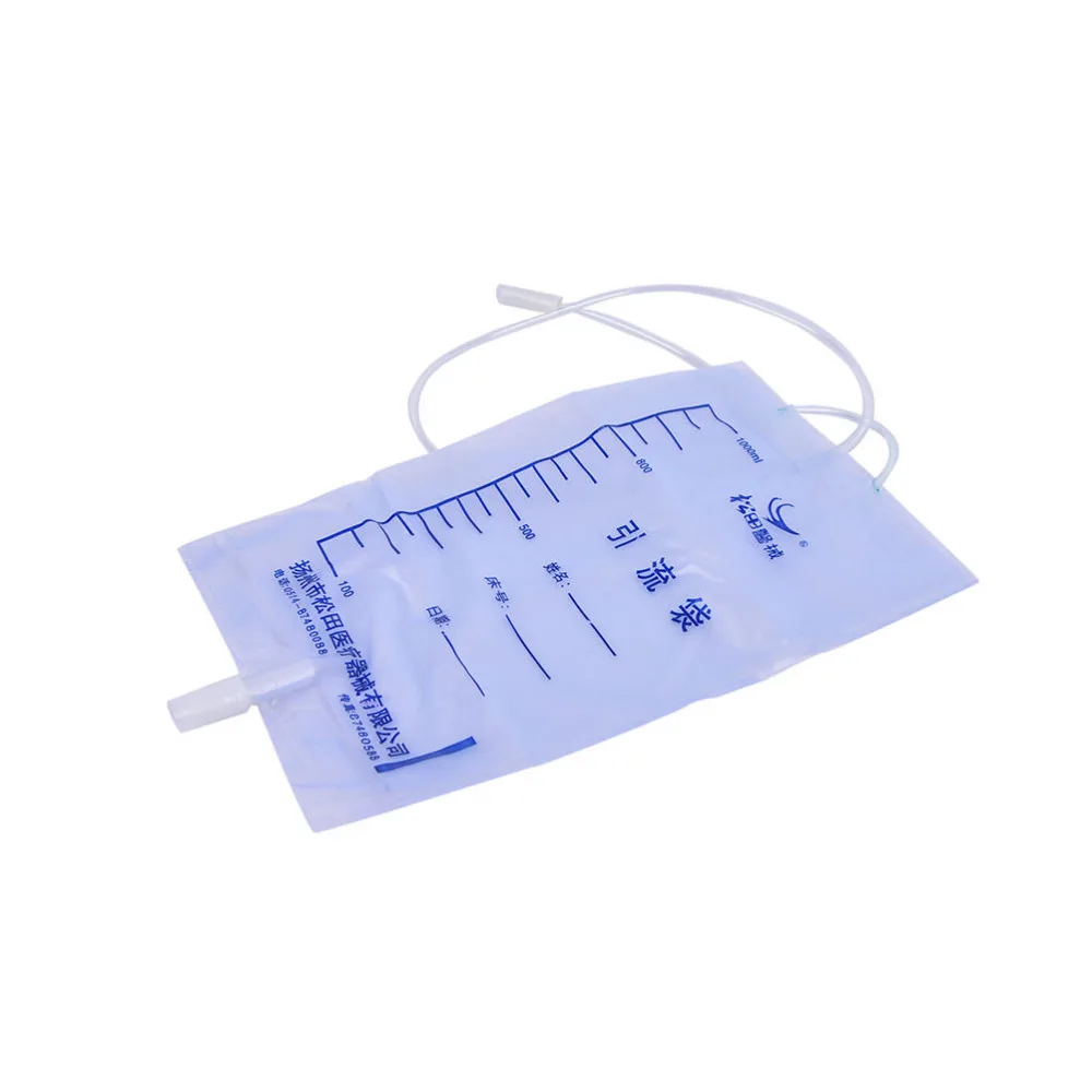 5Pcs Medical latex sleeve type disposable urine bag Male Drainage bag 1000ML Urine collector with urine Health Care Braces