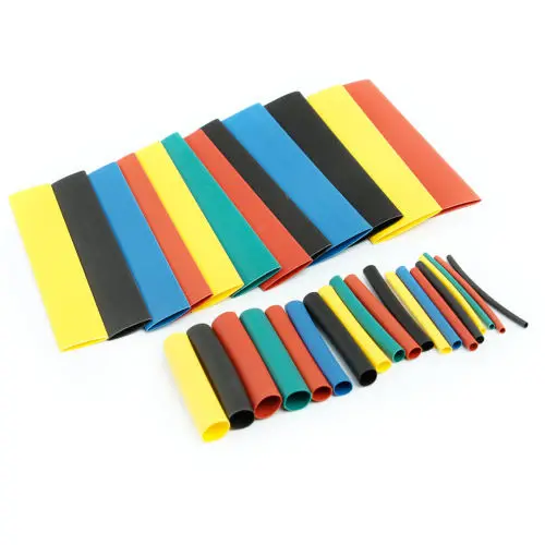 328Pcs/set Sleeving Wrap Wire Car Electrical Shrinkable Cable Tube kits Heat Shrink Tube Tubing Polyolefin 8 Sizes Mixed Color