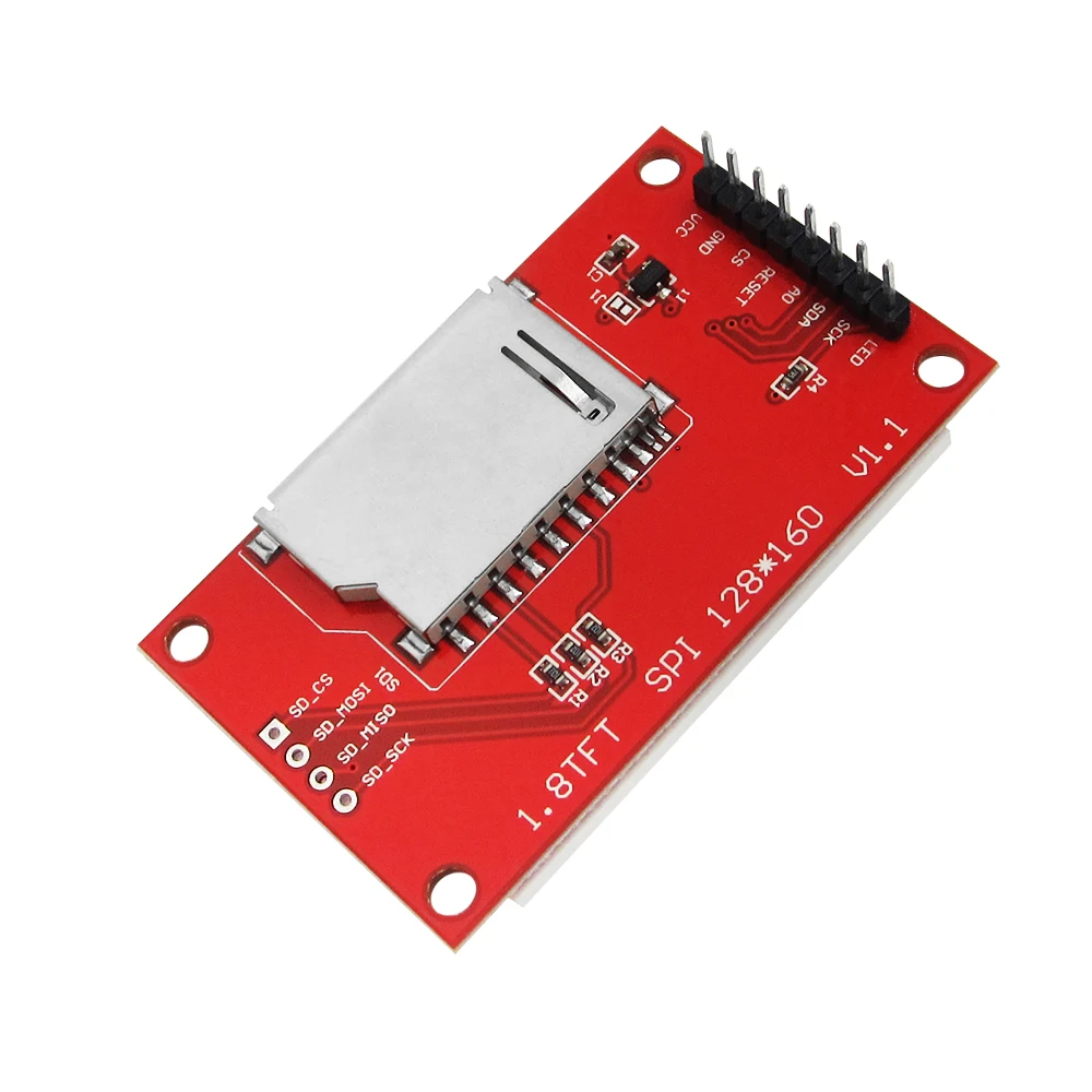 1 sztuk 1. 8-calowy moduł TFT LCD ekran LCD SPI serial 51 sterowniki 4 sterownik IO rozdzielczość TFT 128*160 interfejs TFT 1.8 cala