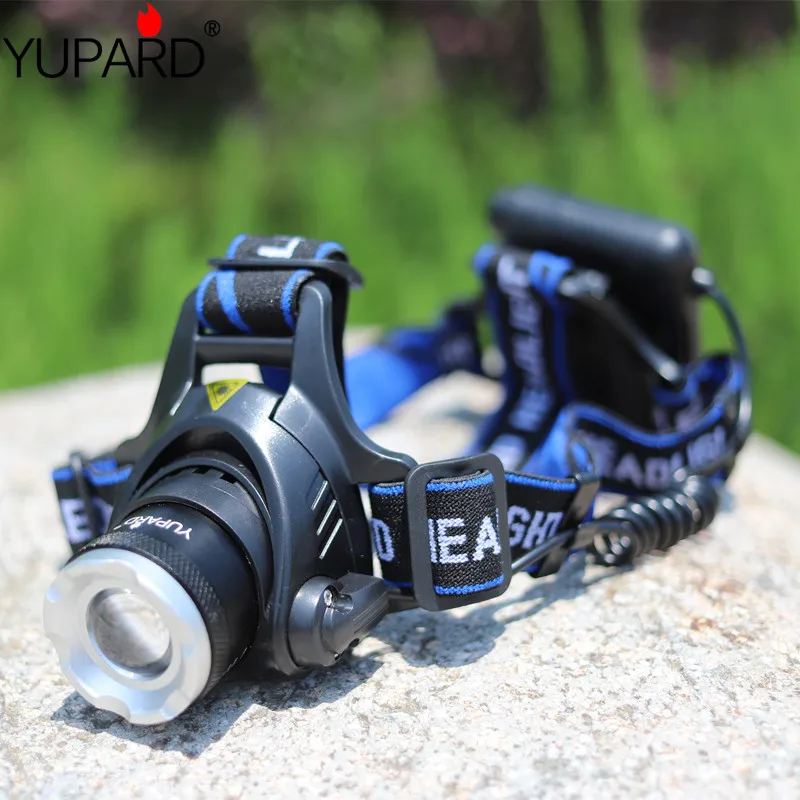 

YUPARD Waterproof XML T6 Zoom led Headlight Headlamp Head Lamp Light Zoomable Adjust Focus Bicycle 4*AA battery outdoor