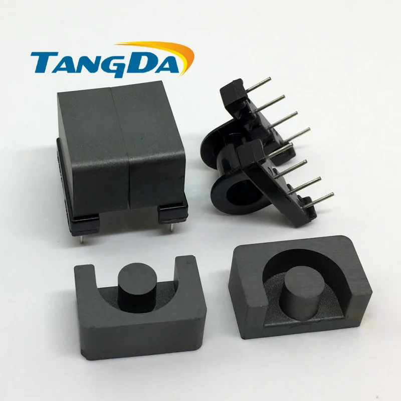 Tangda EP17 core EP Bobbin magnetic core + skeleton 4+4 pin Transformers horizontal DIP Through Hole AW