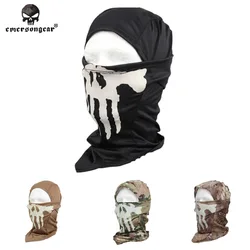 EMERSON Ghost MULTI HOOD maschera luminosa sciarpa camouflage EM6634 Skullies caccia Caps mask CS tactical