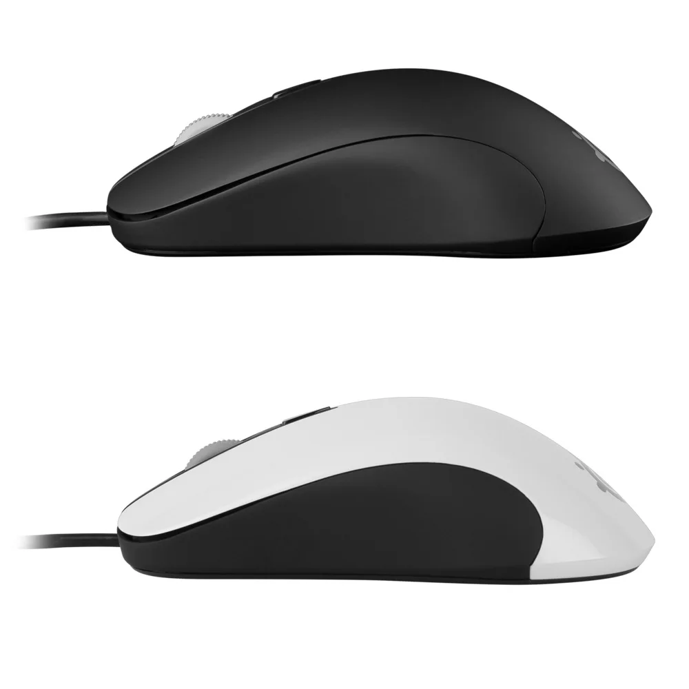 새로운 브랜드! Steelseries KINZU V3 광학 게이밍 유선 마우스, 4 버튼, 흑백 (박스 없음)