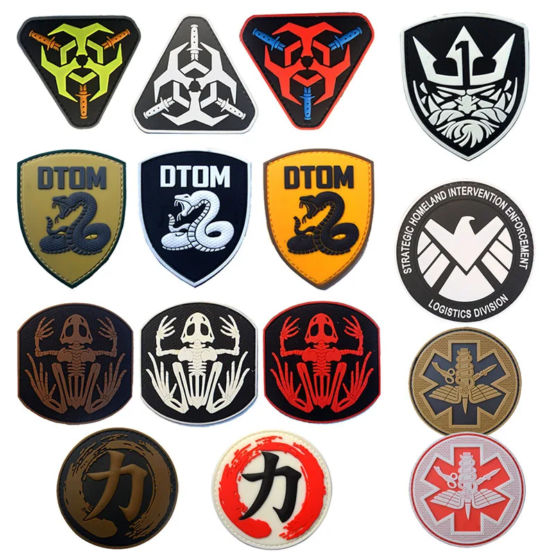 PVC badge revenge alliance / frog  / field medical / Rattlesnake military uniform hand-sewn outdoor backpack accessories