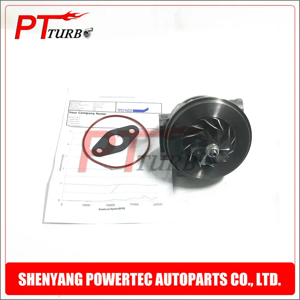 Turbocharger core CHRA BALANCED for VW Golf V / Jeta V / Touran 1.4TSI 122 HP 90 Kw - NEW cartridge turbine TD02 4937301003