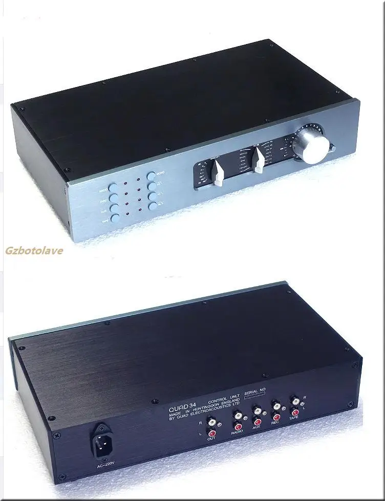 New Finished Classic QUAD34 Clone Preamplifier Stereo Preamp HIFI AMP