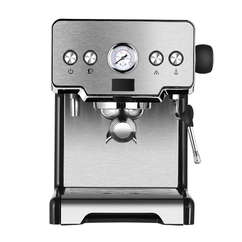 Gemilai CRM3605 Coffee Maker 15 Bar Pump Pressure Semi-Automatic Italian Espresso Machine Hot Steam Milk Foam