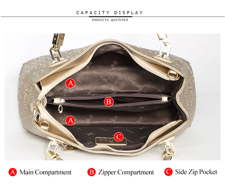 FOXER Elegante Mama-Tasche aus Rindsleder, Damen-Tragetasche mit großem Fassungsvermögen und Anhänger, vielseitige Pendler-Handtasche für Arbeit und Alltag – Detail 19