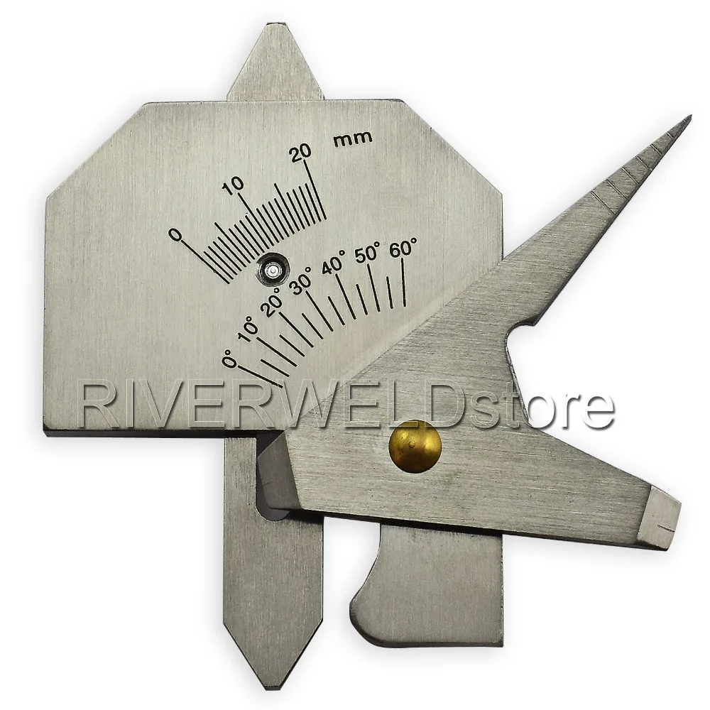 RIVERWELD HJC40B Multi-Function ตรวจสอบการตรวจสอบความหนาเชื่อมลูกปัดความสูงเชื่อมตะเข็บ Gap Groove มุมเครื่องหมายเมตริก