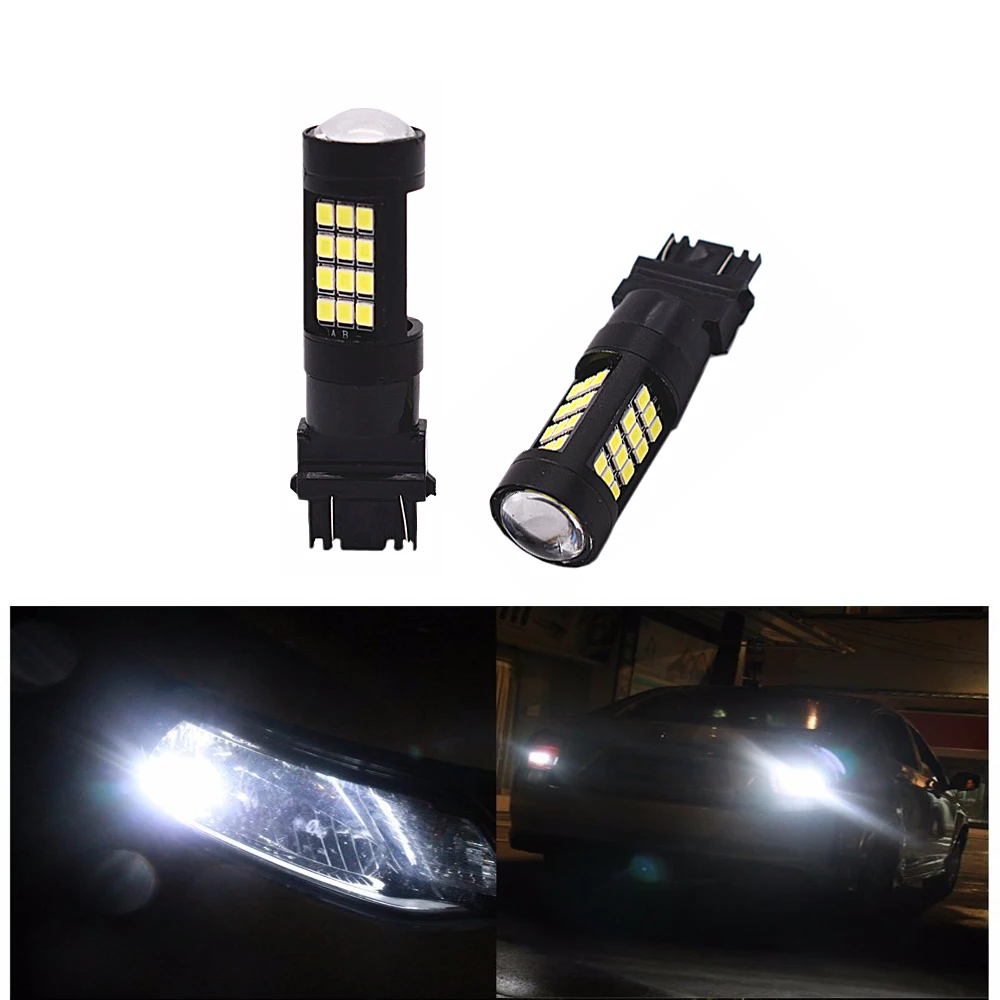 

YSY 1PCS T25 3156 3157 2835 42 SMD LED Turn Signal LED Light Bulbs 12V 24V LED Brake Light Reverse Light Super Bright White