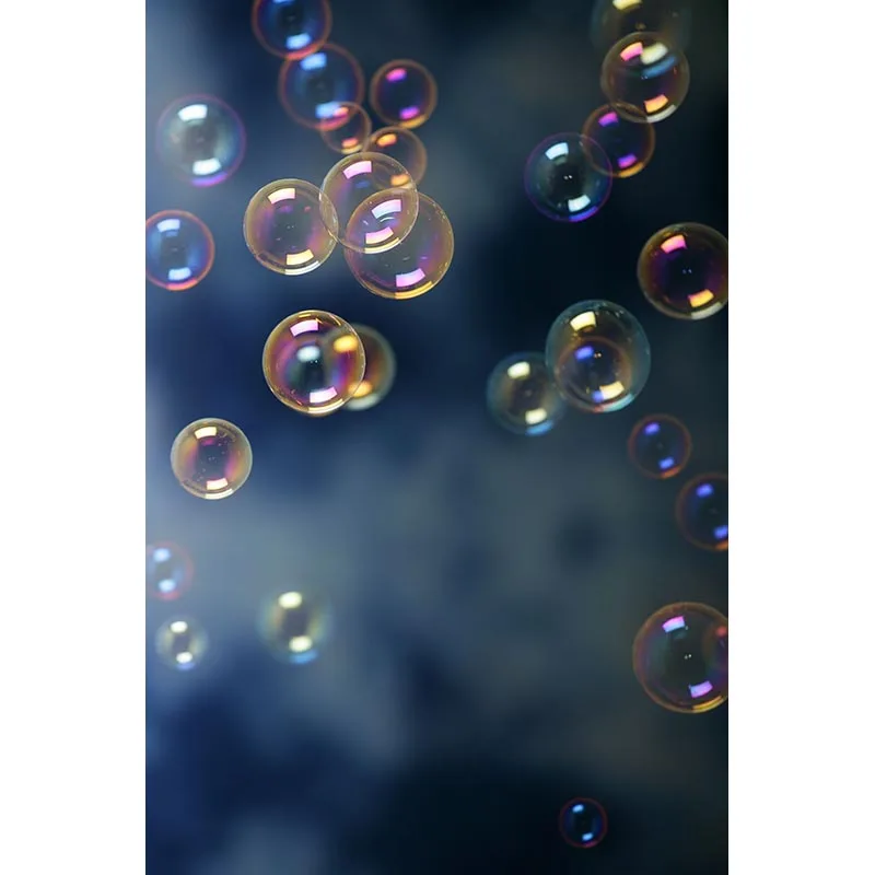 

5x7FT Dark Blue Abstract Wall Soap Bubbles Bokeh Custom Photo Studio Backgrounds Backdrops Vinyl 150cm x 220cm