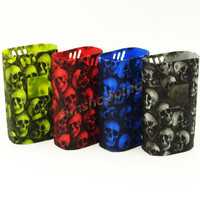 color random Design Alien 220w Skull Head Silicone Case Protective Silicone Case For SMOK Alien 220 W Box Mod