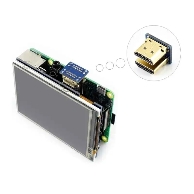 Imagem -05 - Raspberry pi 3.5 Polegada Hdmi Lcd com Tela Sensível ao Toque Case 3.5 Polegada Display Compatível com Hdmi