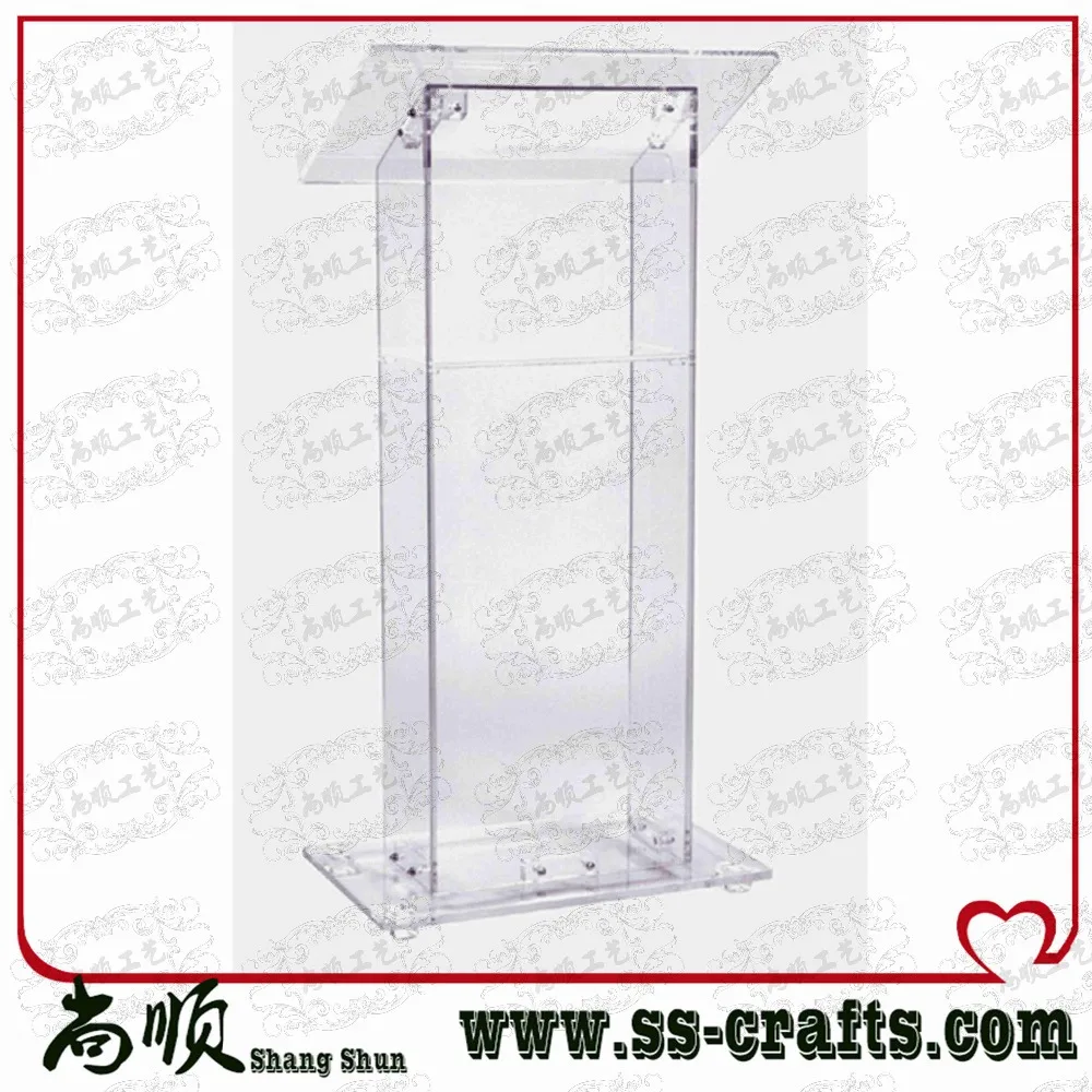 Wholesale Acrylic Podium Acrylic Church Rostrum Portable Acrylic Lectern plexiglass